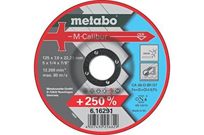 Metabo Accessoires M-Calibur Afbraamschijf Ø 125x7,0x22,23 mm - 25 stuks - 616291000 Metabo Accessoires M-Calibur Afbraamschijf Ø 125x7,0x22,23 mm - 25 stuks - 616291000