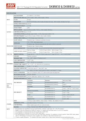 MEAN WELL SKMW30F-05 DC/DC-converter 6 A 30 W Aantal uitgangen: 1 x Inhoud 1 stuk(s) MEAN WELL SKMW30F-05 DC/DC-converter 6 A 30 W Aantal uitgangen: 1 x Inhoud 1 stuk(s)