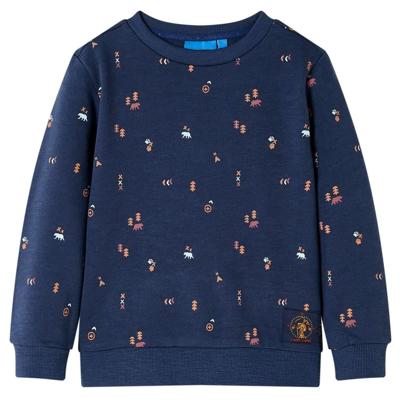 VidaXL Kindertrui 116 gemêleerd marineblauw