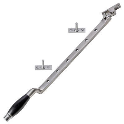 De Oude Deurklink Raamuitzetter Klassiek in mat nikkel