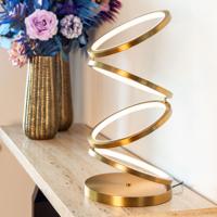 Richmond Tafellamp 'Jaimin' 53cm hoog, kleur Brushed Gold - thumbnail