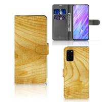 Samsung Galaxy S20 Plus | Book Style Case | Licht Hout - thumbnail
