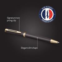 Waterman Hémisphère Metalic balpen, medium, zwart GT, giftbox - thumbnail