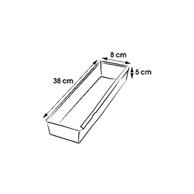 Keeeper Ladeverdeler 38x8x5cm zilver