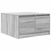 Salontafel met lades 70,5x70x40 cm grijs Sonoma - thumbnail