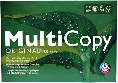 Kopieerpapier Multicopy A4 80gr 4-gaats wit 500 vel