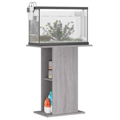 Aquariumstandaard 60,5x36x72,5 cm bewerkt hout grijs sonoma - thumbnail