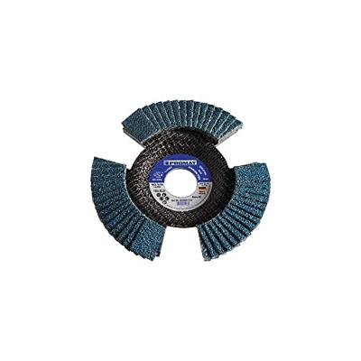 Promat/Tecwerk Lamellenslijpschijf | d. 125 mm korreling 60 conisch | RVS/staal zirkoniumkorund - 4000841183