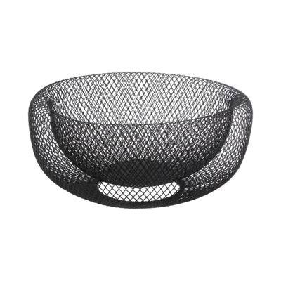 Fruitschaal 5five Simply Smart Noir Kitchen Zwart Metaal 27 cm Ø 27 cm
