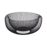 Fruitschaal 5five Simply Smart Noir Kitchen Zwart Metaal 27 cm Ø 27 cm - thumbnail