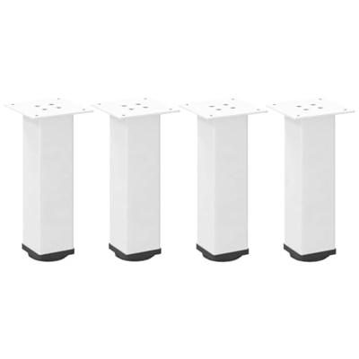 Salontafelpoten 4 st 42-44 cm staal wit