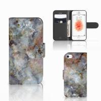 Apple iPhone 5 | 5s | SE | Bookcase | Marmer Grijs - thumbnail