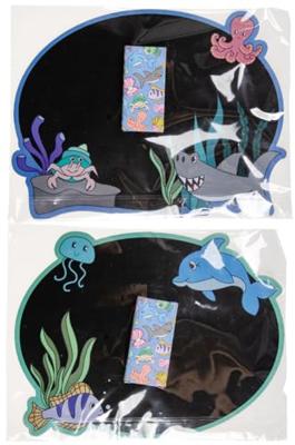 Duckiez Krijtbordje met krijt - onderwater wereld