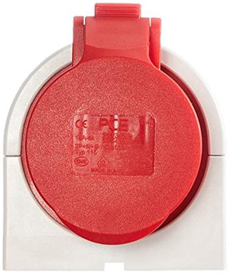 Kopp CEE wandcontactdoos IP44 5P 16A 400V rood Kopp CEE wandcontactdoos IP44 5P 16A 400V rood