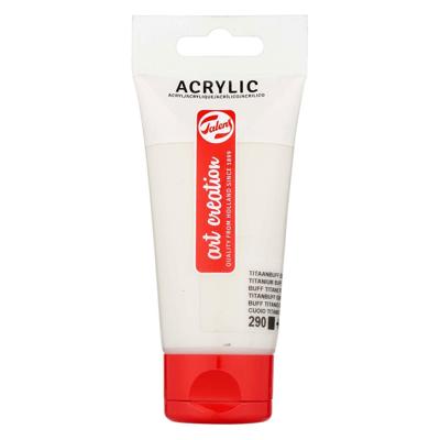 Talens art creation acrylverf tube 75ml titaanbuff donk 290