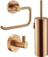 Ben Rundo toilet accessoires 3-delig geborsteld koper - thumbnail