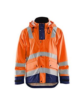 Blåkläder Regenjas High-Vis LEVEL 2 43022003 | High-Vis Oranje/Marineblauw | Maat L - 7330509570593