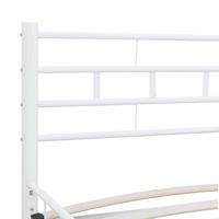 Bedframe metaal wit 140x200 cm - thumbnail