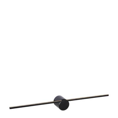 Lucide MIZAR - Wandlamp Badkamer - LED - 1x6W 2700K - IP44 - Zwart Lucide MIZAR - Wandlamp Badkamer - LED - 1x6W 2700K - IP44 - Zwart