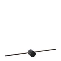 Lucide MIZAR - Wandlamp Badkamer - LED - 1x6W 2700K - IP44 - Zwart - thumbnail