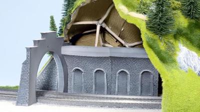 NOCH 58031 H0 Tunnel-binnenwand Hardschuim model, Gebogen NOCH 58031 H0 Tunnel-binnenwand Hardschuim model, Gebogen