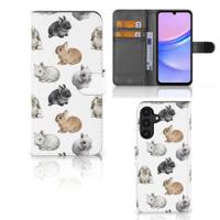 Telefoonhoesje | Met pasjeshouder | voor Samsung Galaxy A15 Konijntjes - thumbnail