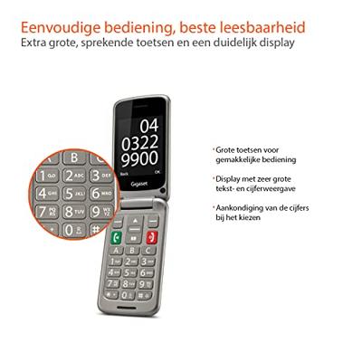 Gigaset Gl590 Mobiele Senioren Telefoon Zilver