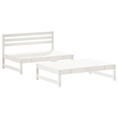 2-delige Loungeset massief grenenhout wit 2-delige Loungeset massief grenenhout wit