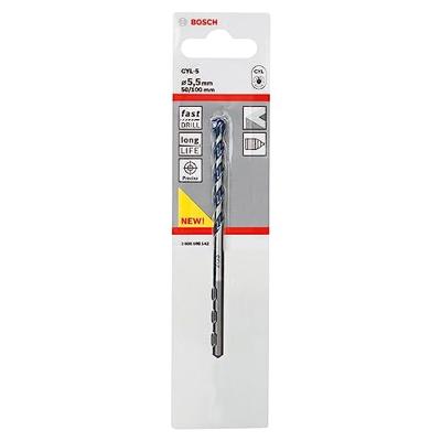 Bosch Accessories CYL-5 2608588142 Carbide Beton-spiraalboor 5.5 mm Gezamenlijke lengte 100 mm Cilinderschacht 1 stuk(s)