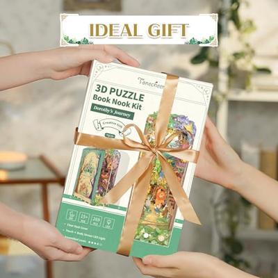 Tone-Cheer Dorothy's Journey Book Nook met Verlichting Bouwpakket Modelbouw