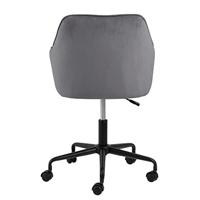 Bendt Bureaustoel 'Loren' Velvet, kleur Dark Grey - thumbnail