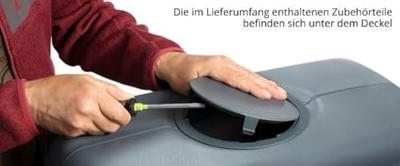 Garantia Slim regenton 300 liter stone decor antraciet - thumbnail