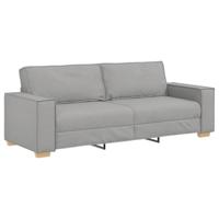 3-zitsbank Wolk Grijs 180 cm Stof - thumbnail