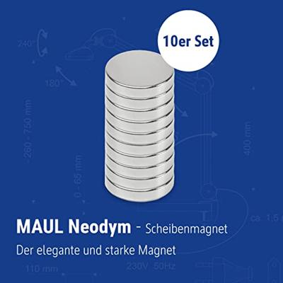 Magneet maul neodymium rond 15x3mm 3.2kg