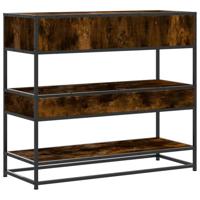 Wandtafel 90x35x80 cm bewerkt hout gerookt eikenkleurig - thumbnail