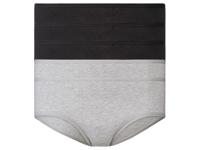 esmara 5 dames hipsters (S (36-38), Zwart/grijs) - thumbnail