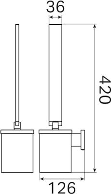 Toiletborstelset Haceka Edge Chroom Toiletborstelset Haceka Edge Chroom