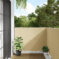 VidaXL Balkonscherm 500x120 cm pvc crèmekleurig - thumbnail