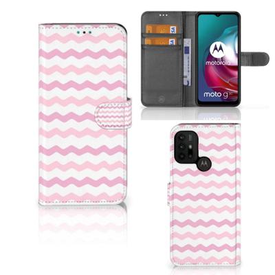 Motorola Moto G10 | G20 | G30 | Telefoon Hoesje | Waves Roze