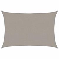 VidaXL Zonnezeil 160 g/m² rechthoekig 2x3 m hdpe lichtgrijs - thumbnail