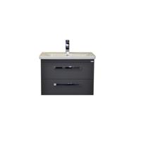 Badkamermeubelset Sanicare Q10 2 Laden 65cm Hoogglans Wit (spiegel optioneel) - thumbnail
