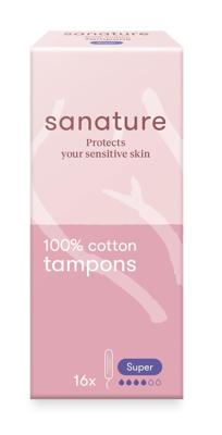 Sanature 100% Katoen Tampons Super