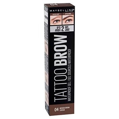 Maybelline Tattoo Brow Waterproof Gel - 04 Medium Brown - Bruin - Gekleurde Waterproof Wenkbrauwgel
