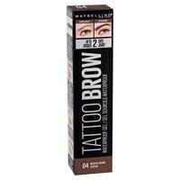 Maybelline Tattoo Brow Waterproof Gel - 04 Medium Brown - Bruin - Gekleurde Waterproof Wenkbrauwgel - thumbnail