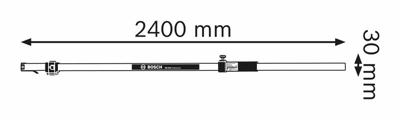 Bosch Professional 0601094100 Nivelleerlat Geschikt voor Bosch GLL 3-80