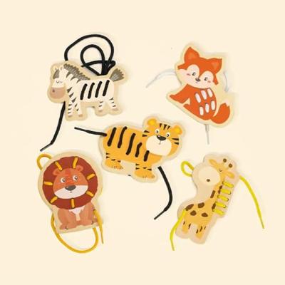 Classic World world rijgpuzzel wilde dieren, 10dlg.