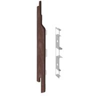 Keralit Eindkap links Bruin eiken (2860) (Sponningdeel 143) - thumbnail