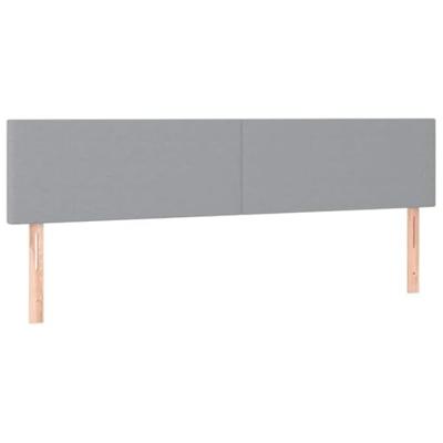 Ottoman bed met matrassen 160x200cm stof lichtgrijs