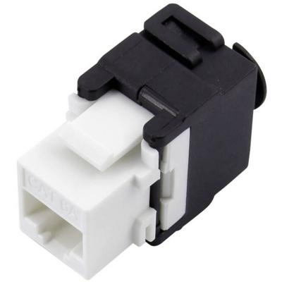 TRU COMPONENTS RJ45-koppeling, Cat. 6a 93038C361 Koppeling, recht Aantal polen (sensoren) 8 Zwart, Wit 1 stuk(s)