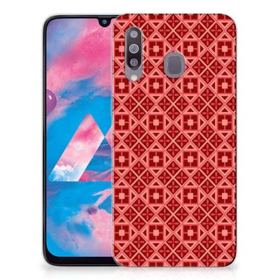 Samsung Galaxy M30 | TPU bumper | Batik Rood Samsung Galaxy M30 | TPU bumper | Batik Rood